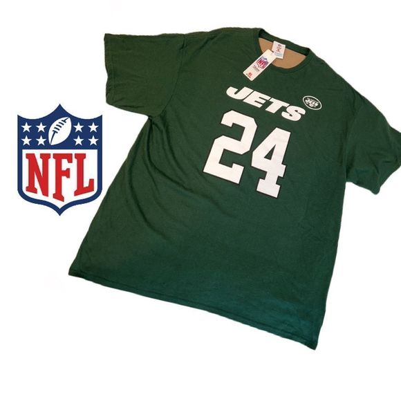 NFL‎ Team Apparel NY Jets Revis 24 Short Sleeve Tee - Size 2XL - Picture 1 of 2